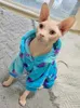 Cat Costumes Hairless Clothes Autumn Winter Thick Fleece Four-legged Sphynx Sweater Accessories