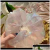 Accessoires pour cheveux Summer Lady Girl Scrunchy Ring Bandes élastiques Organza Intestin Sports Dance Scrunchie Mesh Csngw Wludh Drop Deliver Dh2Hy