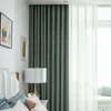 Kurtyna europejskie nowoczesne proste zasłony do salonu sypialnia zwyczajna lniana zaciemniająca Curtian Multi-color SELETION SELETETION HOME VALANCE Custom