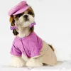 Abbigliamento per cani 10 pezzi Accessori Cucciolo carino Bowknot Elastico Lucido Forniture per animali Cani Fiocchi viola per prodotti per gatti di taglia media e piccola