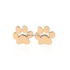 Boucles d'oreilles patte de chien Vintage creux imprimé oreille empreinte animale boucle d'oreille femmes amoureux des animaux de compagnie cadeau livraison directe bijoux Dhgarden Dhpew