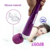 Vibratorer 10 lägen kroppsmassage kraftfull magisk trollstav massager av vibrator sexprodukter leksaker för kvinnor 220509