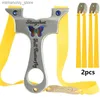 Hunting Slingshots 304 Stainss Steel CNC Slingshot Colorful Butterfly Metal Polishing Catapult Outdoor Hunting and Shooting Slingsshot Tirachinas Q231114