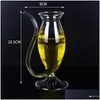 Copas de vino Vino Whisky Copa de vidrio Base canina Transparente Jugo resistente al calor Leche Tazas de té Cóctel Vasos para beber Gota Entrega DHXFK