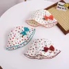 Hüte Nette Bowknot Baby Eimer Hut Frühling Jungen Mädchen Sonnenschirm Schöne Blumen Outdoor Sommer Kinder Angeln Kappe Für 6-24M