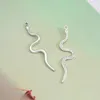 Charms 8 stuks 15x55mm Tibetaanse Legering Gothic Snake Dieren Hangers Voor DIY Oorbel Sieraden Maken Accessoires Handgemaakte ambachten