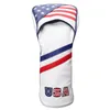 Other Golf Products USA Patriot Head Covers Driver 1 3 5 Fairway Woods Headcovers Fits 460cc Drivers PU Style 230413