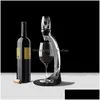 Bar Tools Eco Friendly Deluxe Wine Ader Tower Set Red Glass Accessoires Quick Magic Decanter met geschenkdoos Crystal Acryls Hele DHSGA