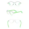 Lunettes de soleil Cadres Belight Optique Combo Couleur Design Coloré Ovale Forme Acétate Femmes Vintage Rétro Spectacle Cadre Prescription Lentille