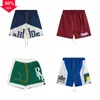 Shorts Summer Fashion Mens Designers Shorts Rhude Quick Drying Swimwear Printing Board Beachbroek Mannen Zwemmen Korte Aziatische maat M-XL O6DZ#S tot 2xl-maat