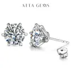 Stud Arrival 30 Gemstone Earrings for Women Solid 925 Sterling Silver D Color Solitaire Fine Jewelry 231113