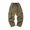 Men's Pants Side Pockets Cargo Harem Joggers Pants Men 2023 Military Army Green Pants Casual Harajuku Streetwear Sweatpant Male Pants baggy W0414