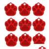 Hundhalsar Leases Fashion Paw Shap Pet Id Tag Namn Adress Antilost Puppy Kitten Aluminiumlegeringsmycken ZA5425 Drop Leverans H DHHTQ