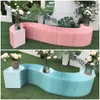 decoration Event party stage decoration back drops supplies white flower backdrop stand wedding Paper Versatile Folding Display Stand Flower Dessert Show Table