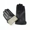 Five Fingers Gloves Goatskin Deerskin Men's Leather Thin Fleece Lining Winter Warmth and Thickening Outdoor Motorcycle Riding Driving 231114