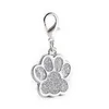 Dropshipping Custom Dog Cat ID -tagg graverad Personlig husdjurskrage Charm Name Pendant Bone Keyring Halsband Valp Tillbehör