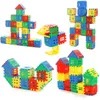 Блоки 180 шт., большие размеры, пластиковые 3D соединительные строительные игрушки для детей, обучающие красочные DIY блоки, игрушки для мальчиков, игра для мозга 231114