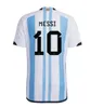 23 23 3 stelle Maglie da calcio J.Alvarez Dybala di Maria Kun Martinez Maradona Shirt Football Fan Versione giocatore di uomini Kit Kids Kit set uniforme