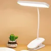 Lampes de bureau 360 Lampe de bureau LED flexible avec clip Pliable USB Lampes de lecture Gradation Chambre Lampes de table Bureau Travail Étude Veilleuse P230412