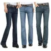 Męskie spodnie dżinsy dla mężczyzn Wysokie pary dżinsy męskie dżinsy vintage Slim But Cut częściowo-płaszone cztery sezony Bell Bottom dżinsy 26-40 230414