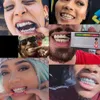 10K 14K 18K VVS MISSANITE GRILLZ Custom Gold Teethz Grillz avec des bijoux hip hop brillants ronds Grilliz pour hommes femmes