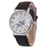 Montres-bracelets 2023 Mode Papillon Montre Femmes Casual Montres Bande En Cuir Analogique Quartz Prix Baisse