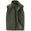 Mäns västar Autumn Winter Fleece Vest Men Outwear Thick Warme Waistcoat Casual Thermal Windproof Sleeveless Jacket Windbreaker Vests Clothing 231113