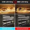 24V WS2811 Chasing Light Cob LED Strip 360LEDS Hög Bright Water Flowing Running Light LED -tejp Kall varm vit för husdekor