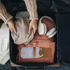 Depolama Çantaları İzle Seyahat Torbası Taşınabilir Anti-Çizelge Anti-Çizelge Çok Fonksiyonlu Çanta Organizatörü Kristaller için