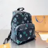 Saco de designer de alta qualidade mochila mulheres homens designers de moda de couro homens viagem clássico impresso revestido de lona parquet mochila mochila saco escolar mochilas