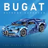 Blocchi 1 14 Bugat Chiron Tecnico Costruttore di auto RC Giocattoli per ragazzi Supercar Mattoni Modello di costruzione Regali di compleanno di Natale Bambini 231114