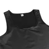 Men's Tank Tops Black Mens Faux Leather Sleeveless Vest Clubwear Undershirt Waistcoat Sexy Smooth 230414