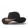 Berretti 2023 Moda Donna Lana Cappello da cowboy occidentale LadyOutblack Tassel Sombrero Hombre Jazz Cap Taglia 56-58