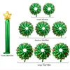 Juldekorationer Jultema Party Balloons Decorations Green Christmas Tree Foil Balloon Merry Xmas Party Supplies 2024 Year Party Decor 231113