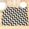 Table Mats Placemats For Simple Black White Geometric Placemat Kitchen Accessories Linen Mat Nordic Dining Drink Cup Pad