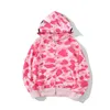 Męskie bluzy bluzy bluzy Bapes Full Zip Up Shark Woman Kameflage Kurtka Hood Womens Bapesta CP 2023S Top Puff Kurtka 4 YVT5