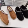 Australie Tasman Slippers Australië Tasman Chesut Bont Slippers Schapenvacht Shearling Tazz Nieuwe Muiltjes Dames Heren Ultra Mini Platform Boot Slip-on Schoenen Suède Bovenwerk