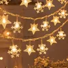 Weihnachtsdekorationen Baum Schneeflocke Lichterkette 2023 für Zuhause Frohe Weihnachten Ornament Weihnachten Navidad Geschenke Jahr 231113