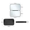 Kompakta speglar Mini Portable Folding Makeup Mirror With LED Lights 5x Förstoring Compact Pocket Travel Estetic Vanity Mirrors Make Up Tools 231113