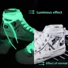 Shoe Parts Accessories 1 Pair Luminous Shoelaces for Kid Sneakers Men Women Sports Shoes Laces Glow In The Dark Night Shoestrings Reflective 230414