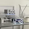 Zegarki stołowe inteligentne zegar LED Digital Alarm Dy Desktop Electronic Desk Watch Snooze Obudź się