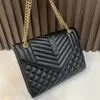 sahd High quality flap bag luxury designer handbags SUNSET original leather women shoulder bags fashion medium crossbody womenbags