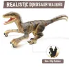 Electric/RC Animals Kid RC Dinosaur Toys for Boys Intelligent Raptor Remote Control Jurassic Dinosaur Electric Walking Animals Toys Children Gift Q231114