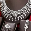 Ketting Oorbellen Set Kellybola Glanzende Luxe Bangle Ring Sieraden Voor Vrouwen Lady Bridal Wedding Party Dagelijks Trendy Accessorie