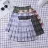 Jupes Jupe plissée mode été uniforme scolaire fille Y2k Style coréen a-ligne taille haute Harajuku Skort Mini vêtements pour femmes 230414