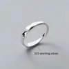 Pierścienie klastra moda 925 srebrny srebrny bownot fala cyrkon na parowy prezent walentynkowy
