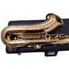 Japan Brand Tenor Saxophone T-WO37 Gold Lacquer Sax Tenor Mynstycke Ligatur Rass Neckens musikinstrument