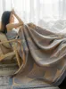 Filtar dubbelsängsäcke bomulls täcke sommarmuslinkast filtar för sängar soffa täcker filt dekorativa sängkläder linne 200*230 cm 230414