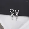 Dangle Earringsヴィンテージデザイナー素敵なエルフ装飾的な女性Real 925 Sterling Silver Drop for Ladies