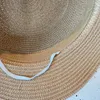 Wide Brim Hats Sunscreen Sunshade With Belt Buckle Travel Flat Top Women Sun Hat Cap Bucket Straw